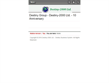 Tablet Screenshot of new.destiny-2000.com